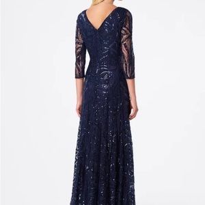 Tahari ASL formal lace dresses - worn once Navy Blue